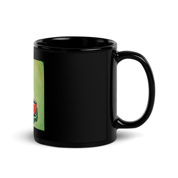 Seen UFO Black Glossy Mug - seenufo